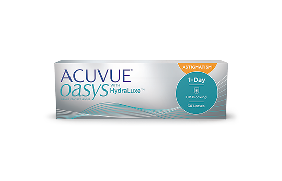 ACUVUE® OASYS 1-Day with HydraLuxe® Technology for ASTIGMATISM